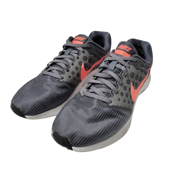Nike Downshifter Gray Lava Glow Sunset Running Shoes Women's Size 9.5. Pre-owned - Picture 5 of 9